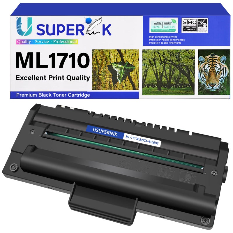 SuperInk Compatible Toner Cartridge Replacement for Samsung ML-1710 ML1710 ML-1710D3 ML-1740 ML1740 ML-1500 ML-1510 ML-1510B ML-1710 ML-1710B ML-1710D ML-1710P ML-1750 ML-1755 (Black, 1-Pack) - Image 1